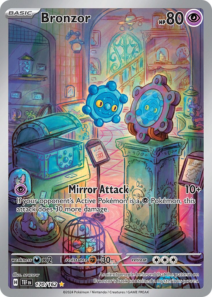 Bronzor 170/218 — Temporal Forces (English Pokémon TCG card)