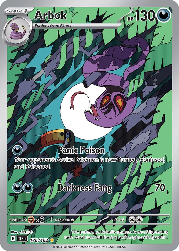 Arbok 176/218 — Temporal Forces (English Pokémon TCG card)