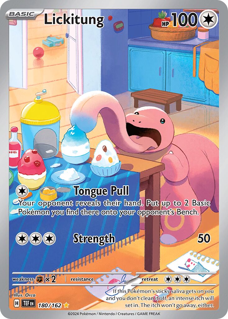 Lickitung 180/218 — Temporal Forces (English Pokémon TCG card)