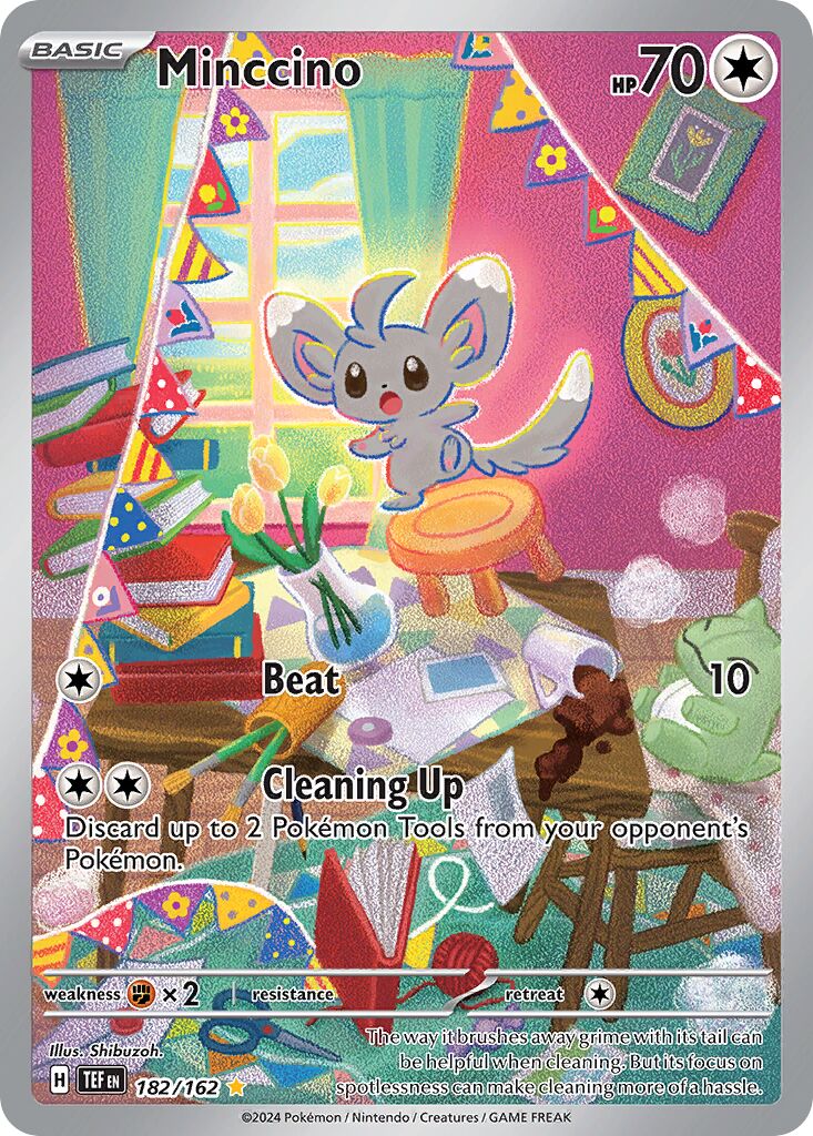 Minccino 182/218 — Temporal Forces (English Pokémon TCG card)