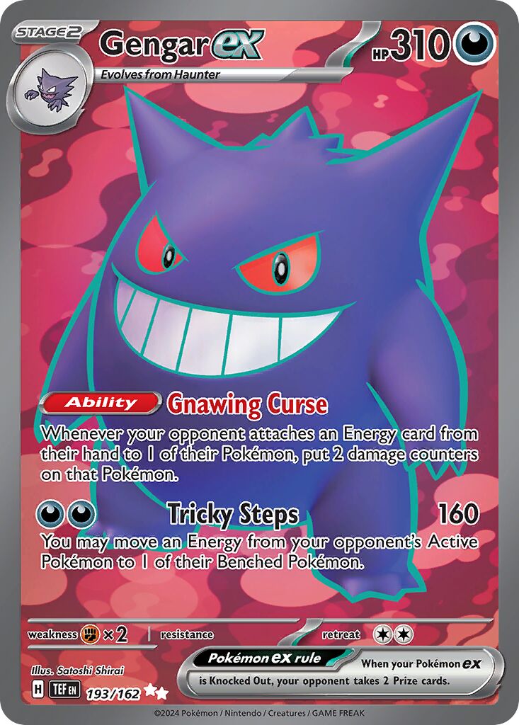 Gengar ex 193/218 — Temporal Forces (English Pokémon TCG card)