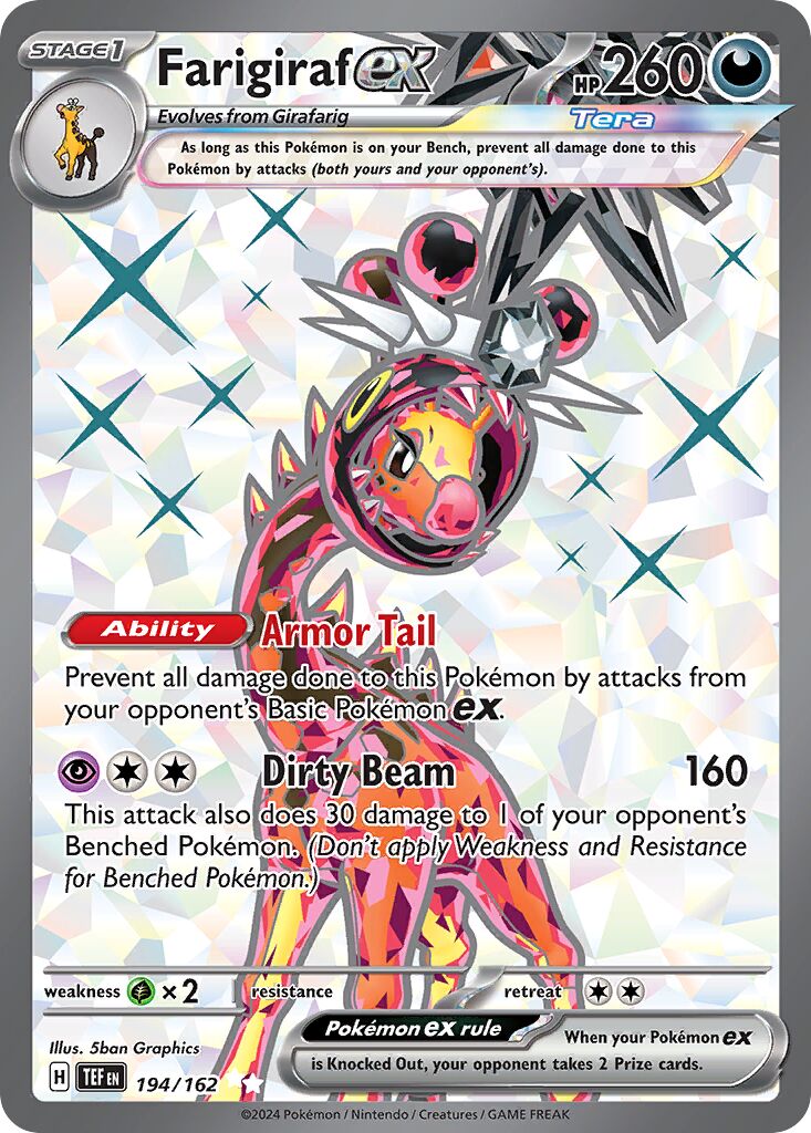 Farigiraf ex 194/218 — Temporal Forces (English Pokémon TCG card)