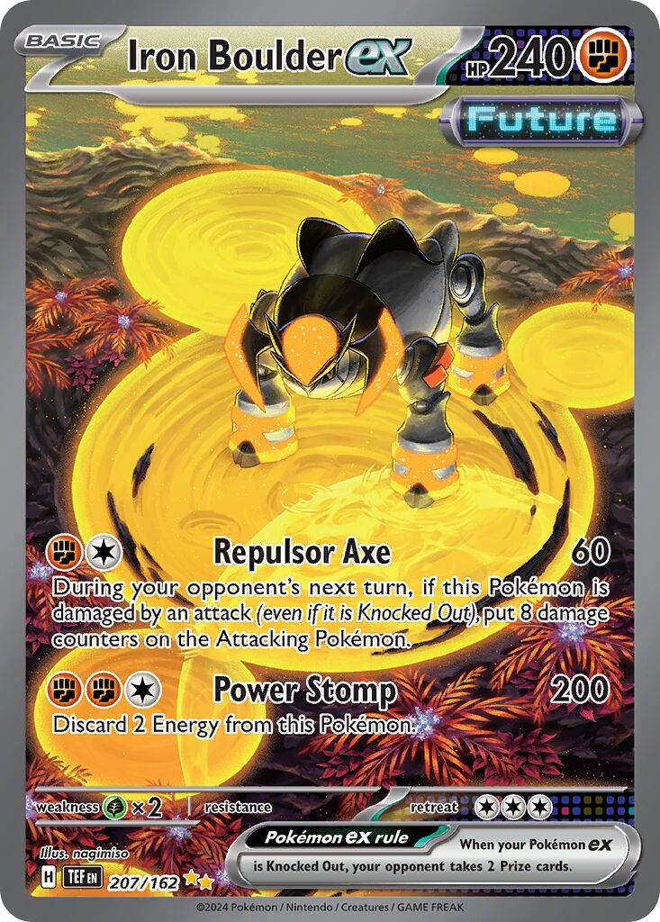 Iron Boulder ex 207/218 — Temporal Forces (English Pokémon TCG card)