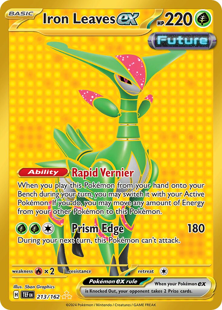 Iron Leaves ex 213/218 — Temporal Forces (English Pokémon TCG card)