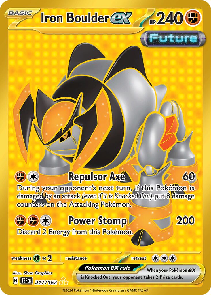 Iron Boulder ex 217/218 — Temporal Forces (English Pokémon TCG card)
