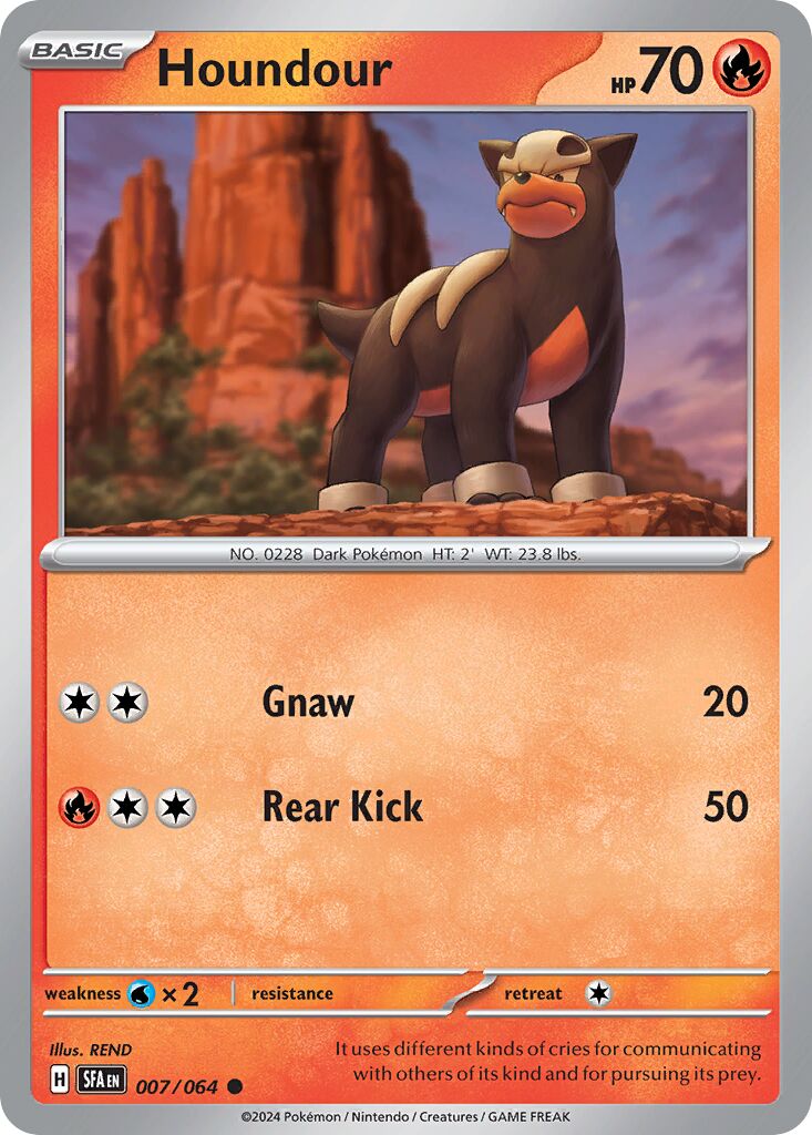 Houndour 007/099 — Shrouded Fable (English Pokémon TCG card)