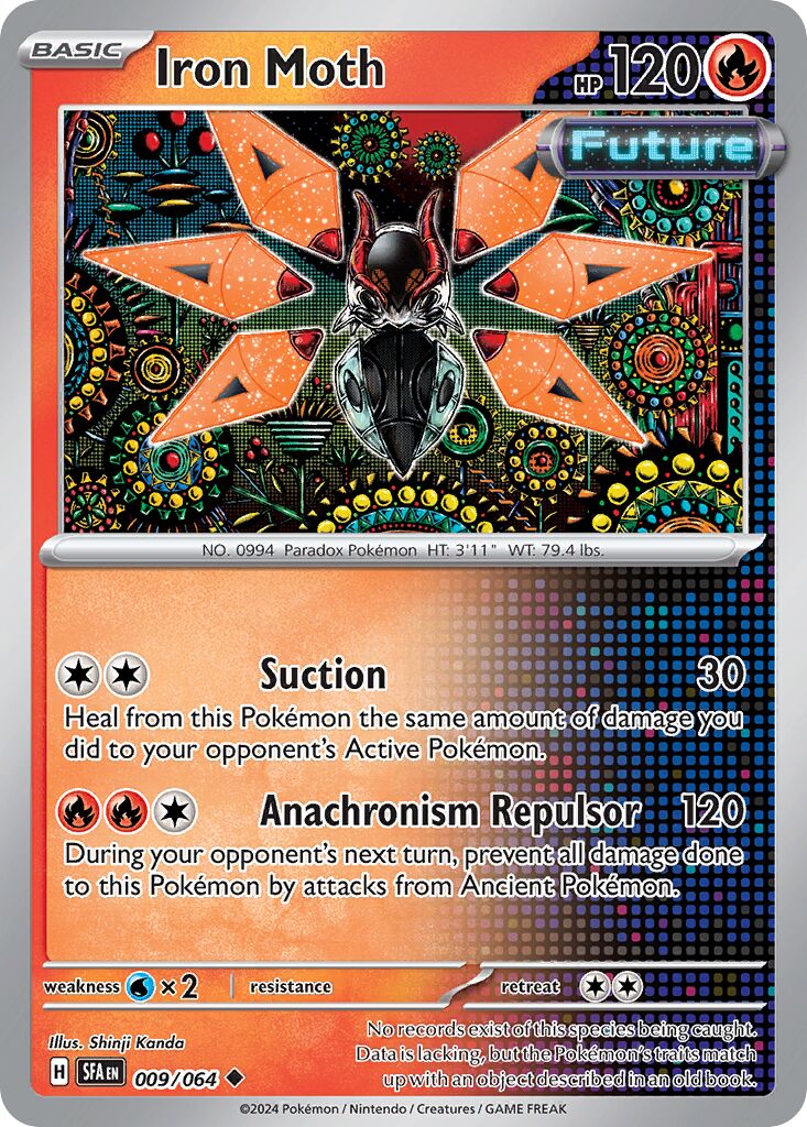 Iron Moth 009/099 — Shrouded Fable (English Pokémon TCG card)