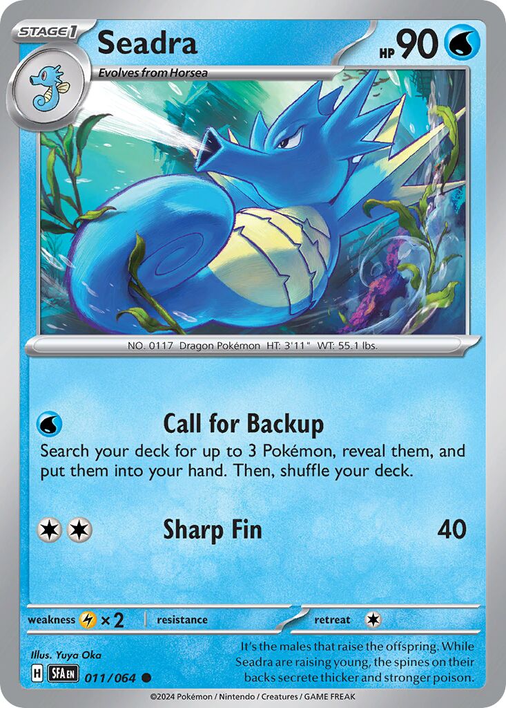 Seadra 011/099 — Shrouded Fable (English Pokémon TCG card)