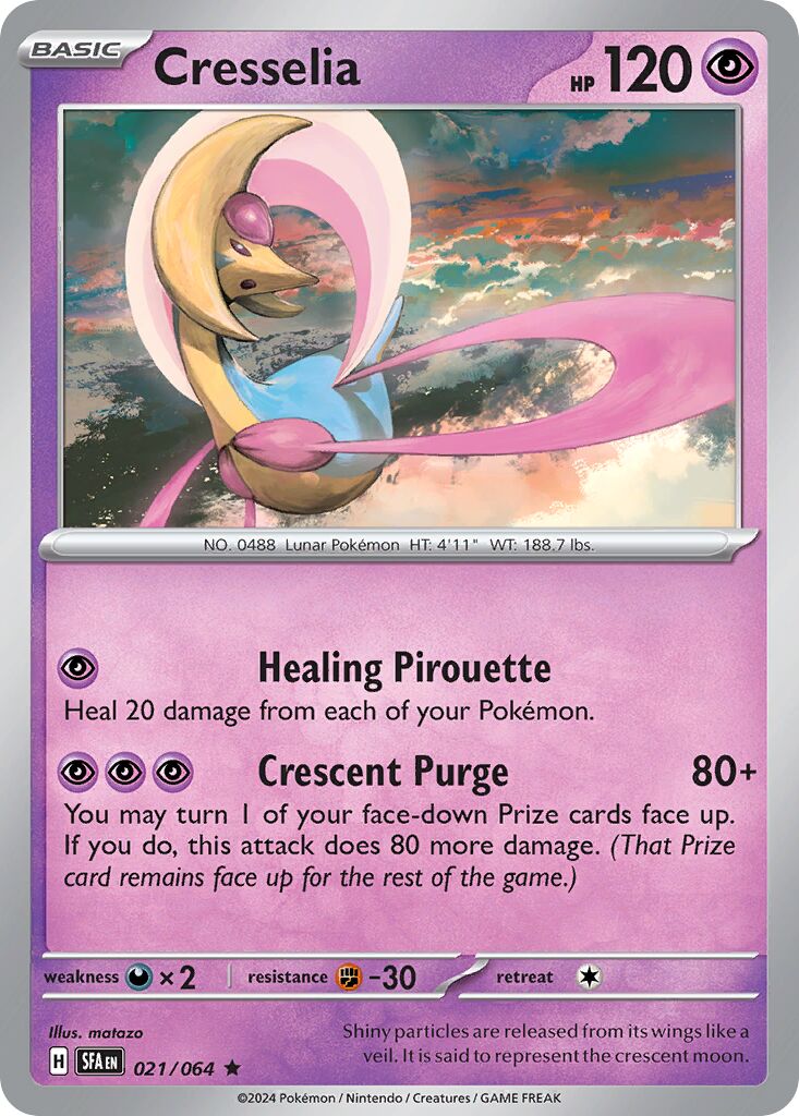 Cresselia 021/099 — Shrouded Fable (English Pokémon TCG card)