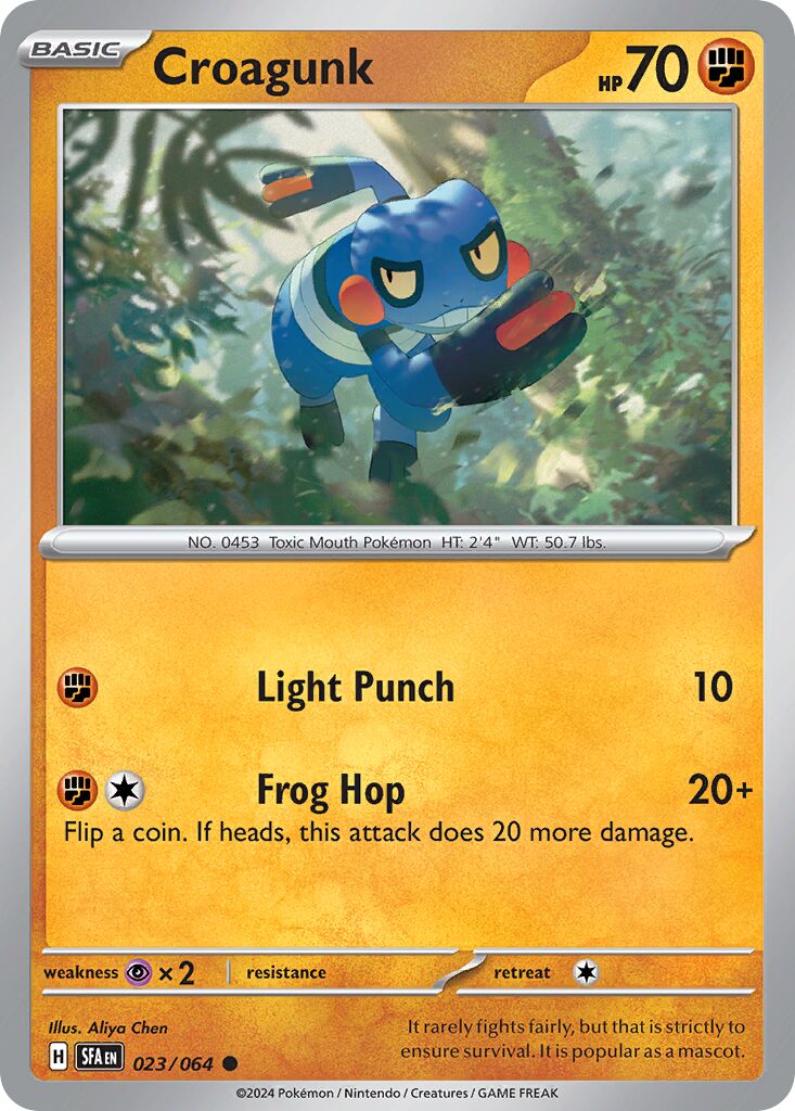 Croagunk 023/099 — Shrouded Fable (English Pokémon TCG card)