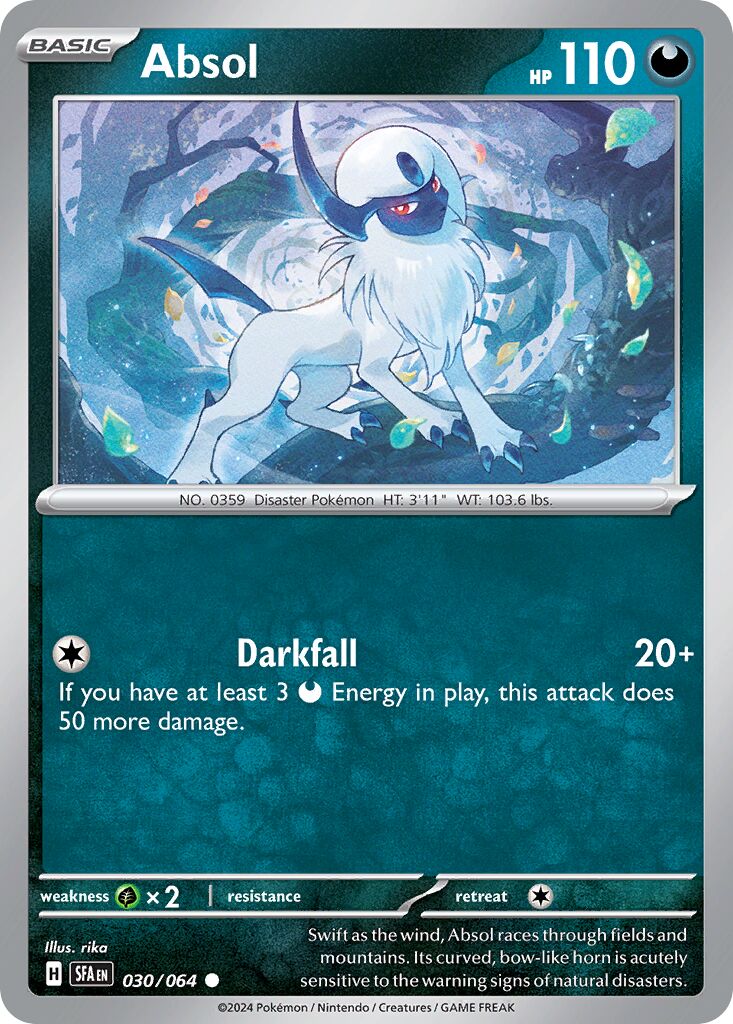 Absol 030/099 — Shrouded Fable (English Pokémon TCG card)