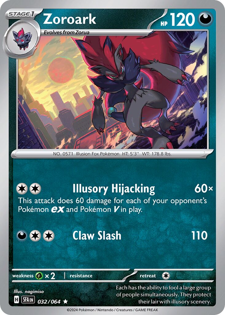 Zoroark 032/099 — Shrouded Fable (English Pokémon TCG card)