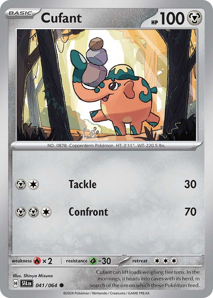 Cufant 041/099 — Shrouded Fable (English Pokémon TCG card)