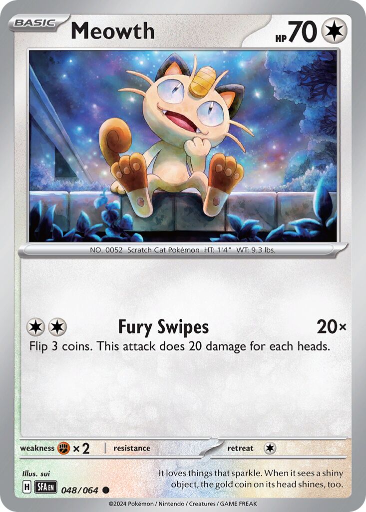 Meowth 048/099 — Shrouded Fable (English Pokémon TCG card)