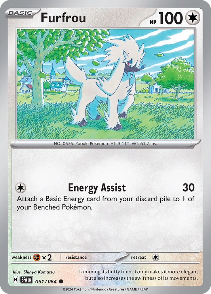 Furfrou 051/099 — Shrouded Fable (English Pokémon TCG card)