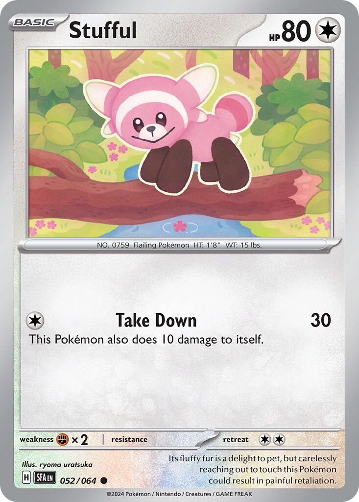 Stufful 052/099 — Shrouded Fable (English Pokémon TCG card)