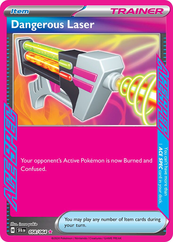 Dangerous Laser 058/099 — Shrouded Fable (English Pokémon TCG card)