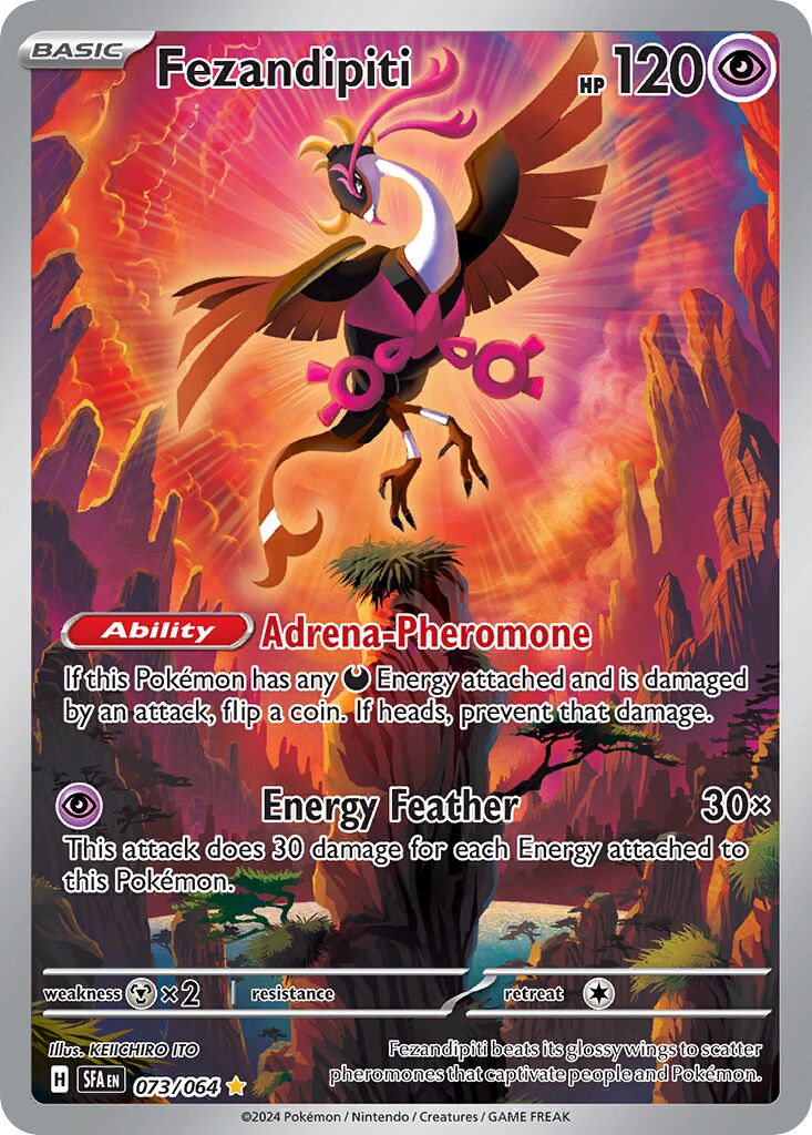 Fezandipiti 073/099 — Shrouded Fable (English Pokémon TCG card)