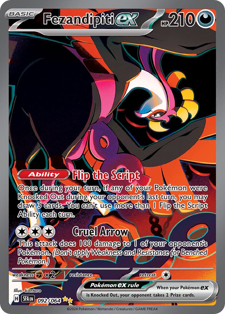 Fezandipiti ex 218 — Bimbingan Rasi (Indonesian Pokémon TCG card)