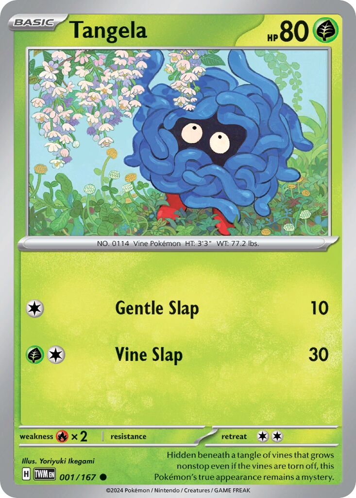 Tangela 001/226 — Twilight Masquerade (English Pokémon TCG card)