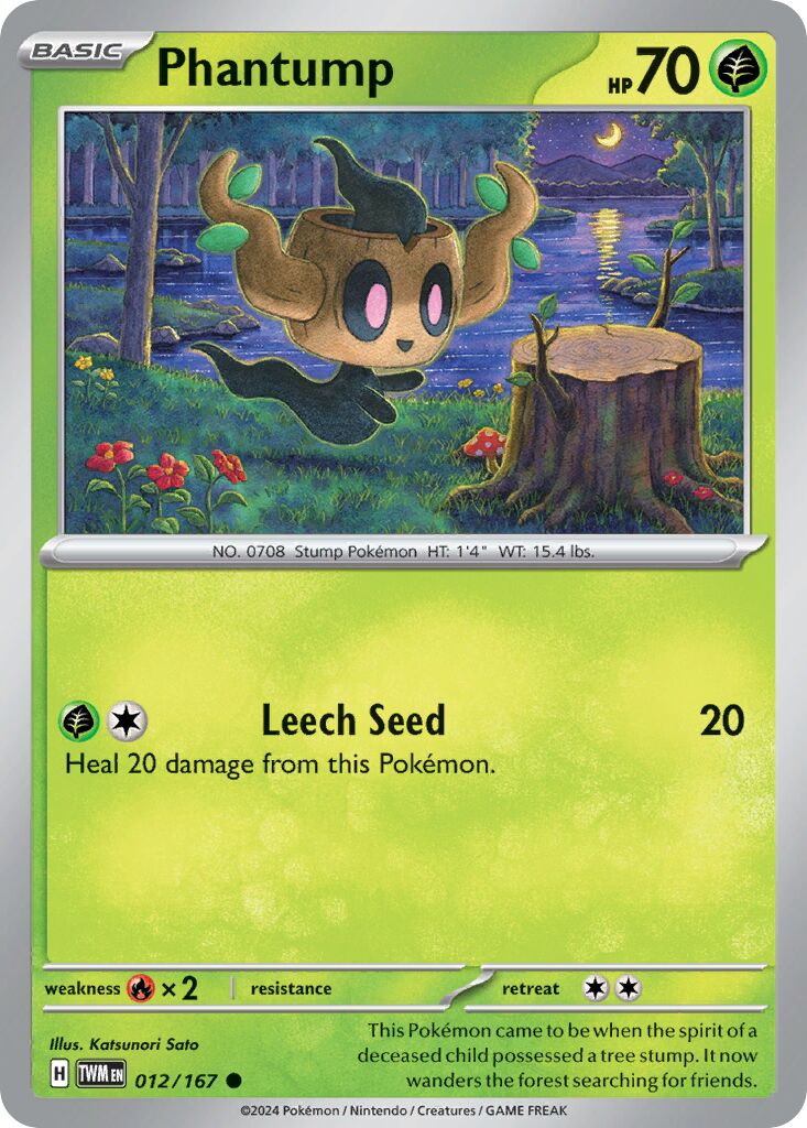Phantump 012/226 — Twilight Masquerade (English Pokémon TCG card)