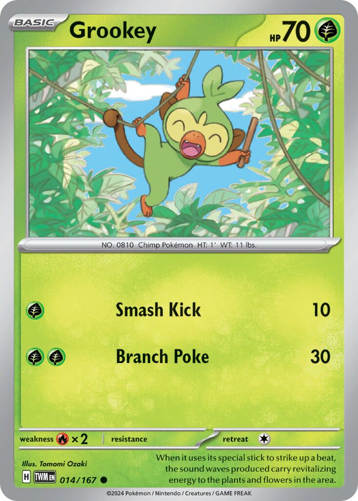 Grookey 014/226 — Twilight Masquerade (English Pokémon TCG card)