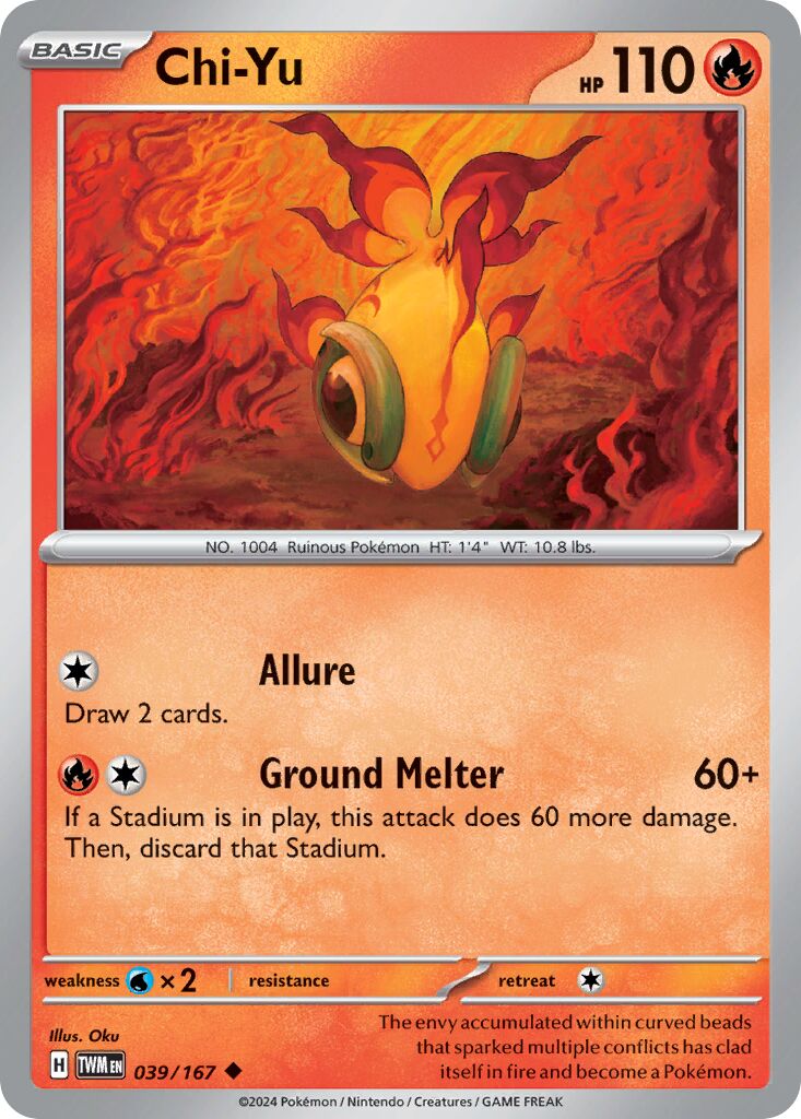 Chi-Yu 039/226 — Twilight Masquerade (English Pokémon TCG card)