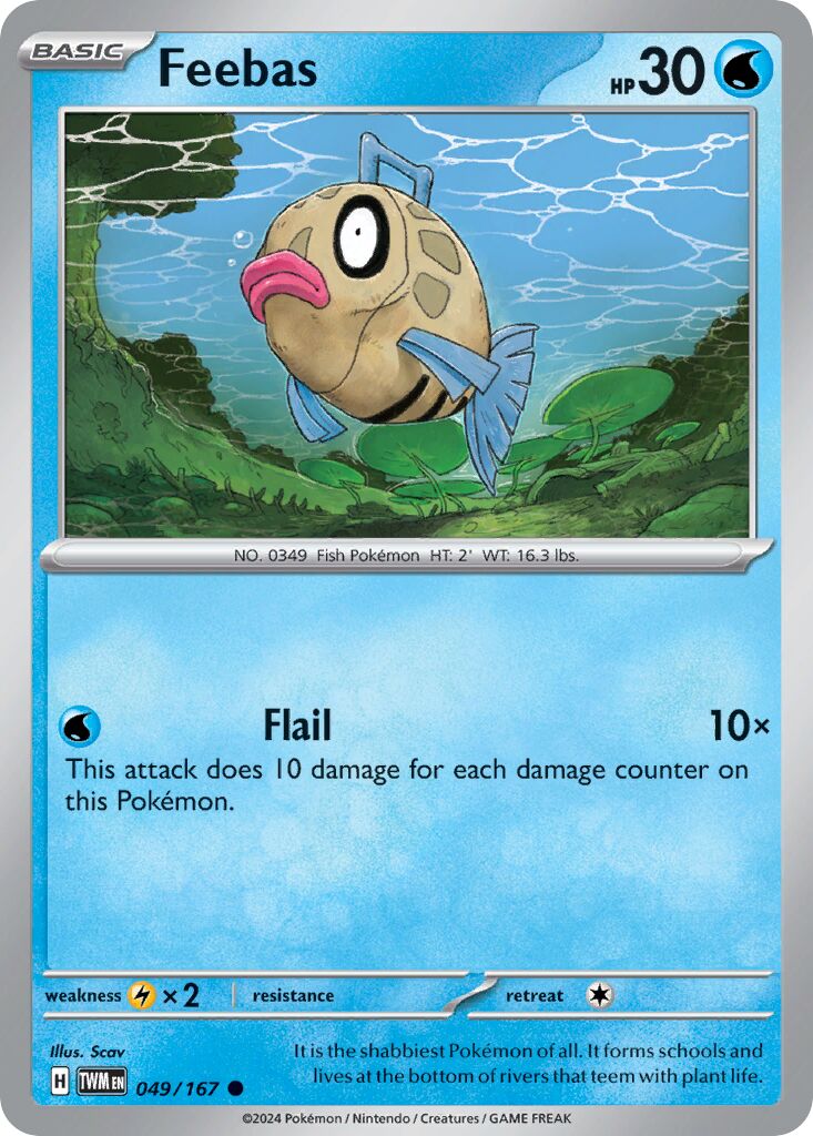 Feebas 049/226 — Twilight Masquerade (English Pokémon TCG card)
