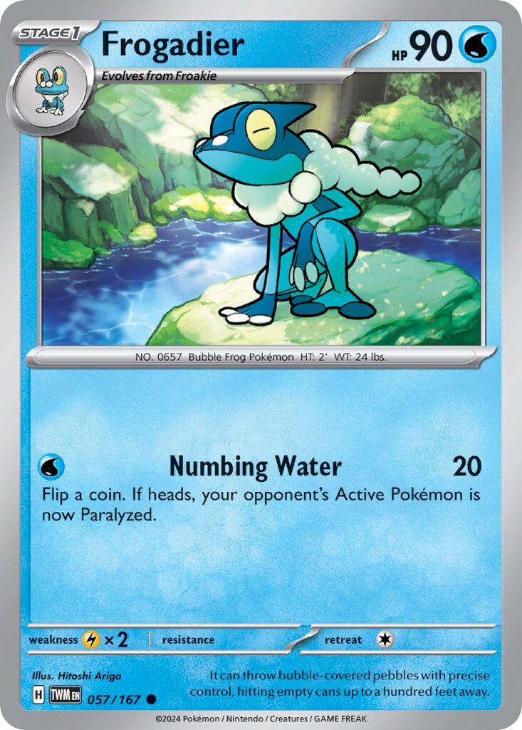 Frogadier 057/226 — Twilight Masquerade (English Pokémon TCG card)