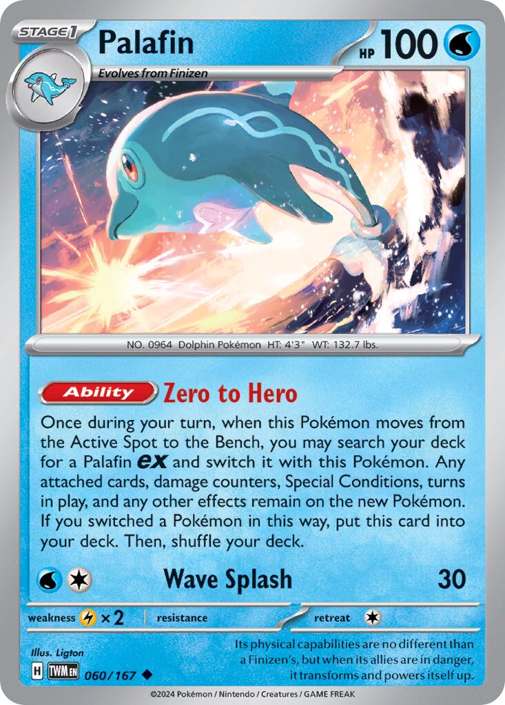 Palafin 060/226 — Twilight Masquerade (English Pokémon TCG card)