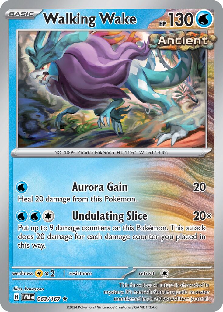 Walking Wake 063/226 — Twilight Masquerade (English Pokémon TCG card)