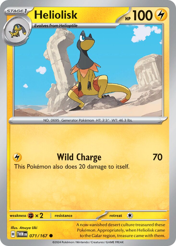 Heliolisk 071/226 — Twilight Masquerade (English Pokémon TCG card)