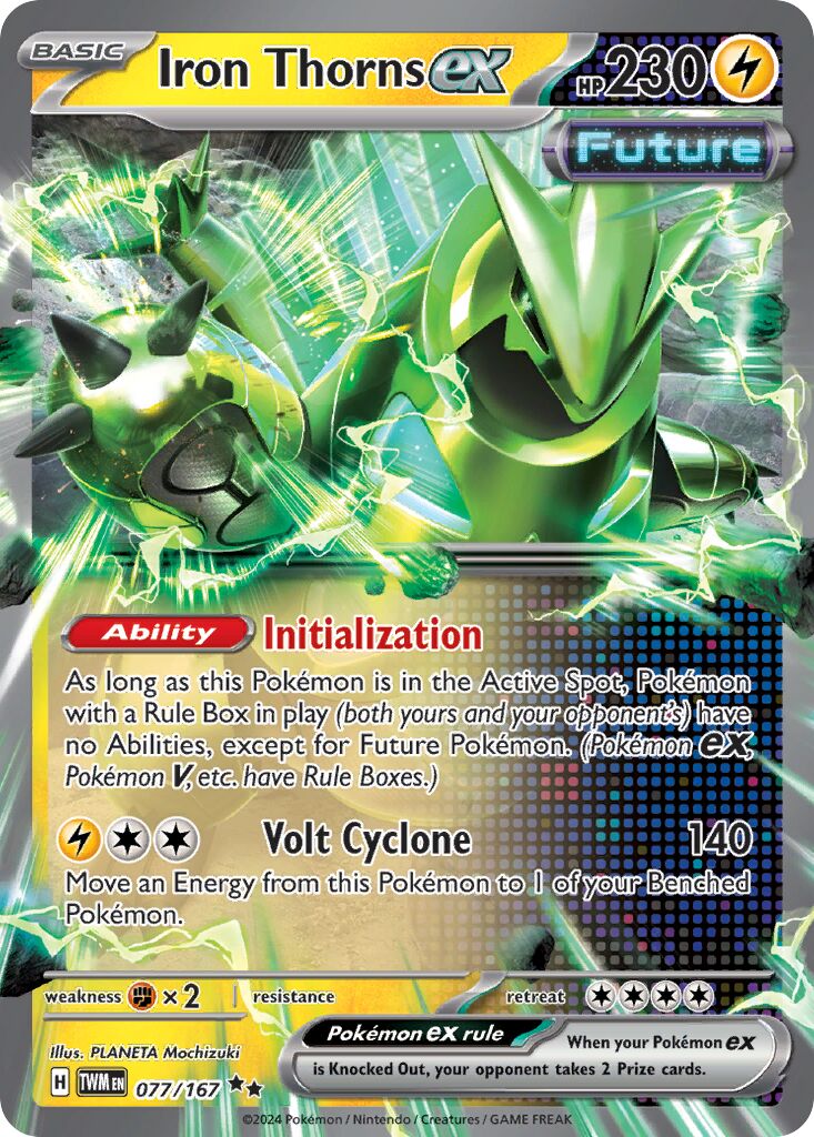 Iron Thorns ex 077/226 — Twilight Masquerade (English Pokémon TCG card)