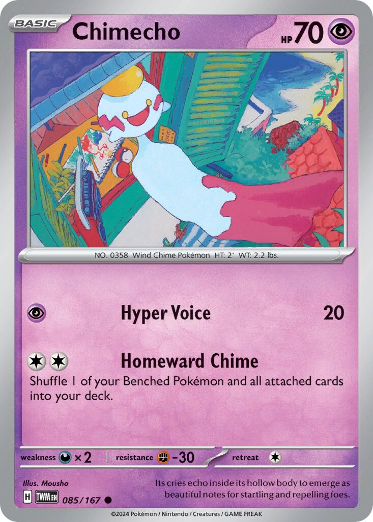 Chimecho 085/226 — Twilight Masquerade (English Pokémon TCG card)