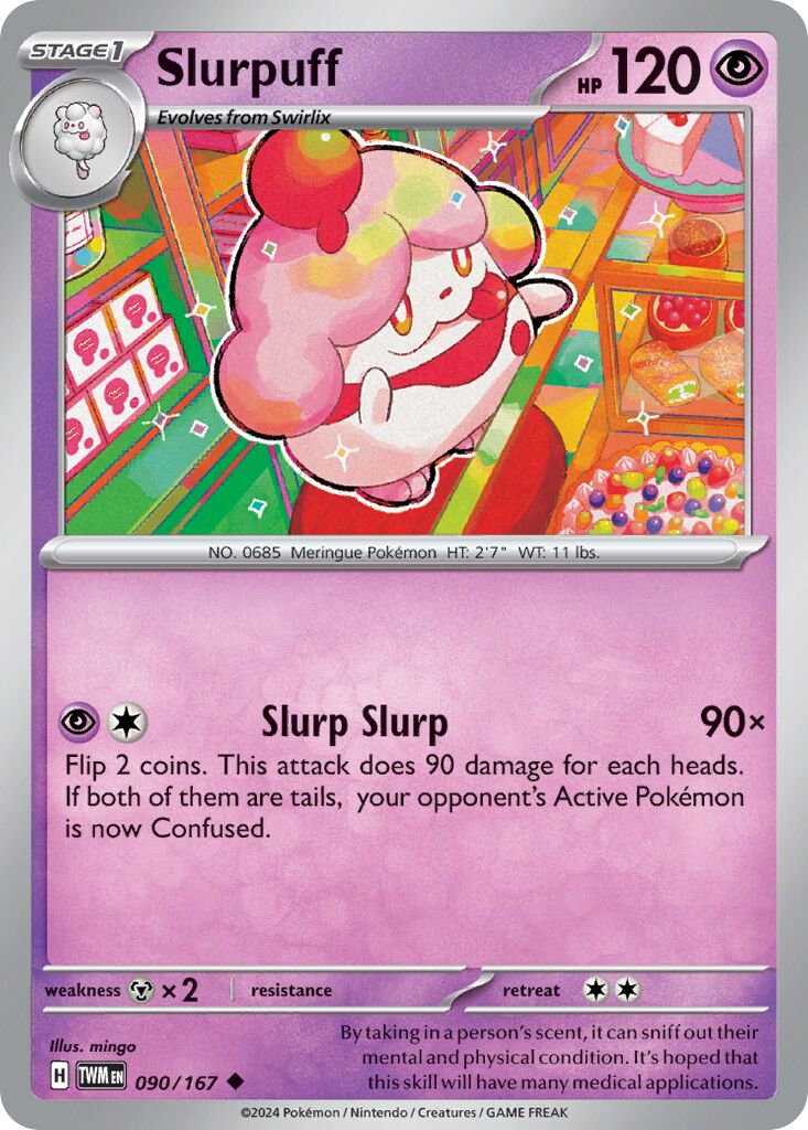 Slurpuff 090/226 — Twilight Masquerade (English Pokémon TCG card)