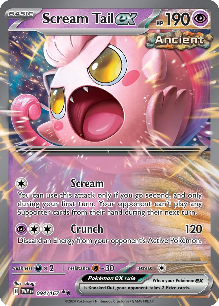 Scream Tail ex 094/226 — Twilight Masquerade (English Pokémon TCG card)