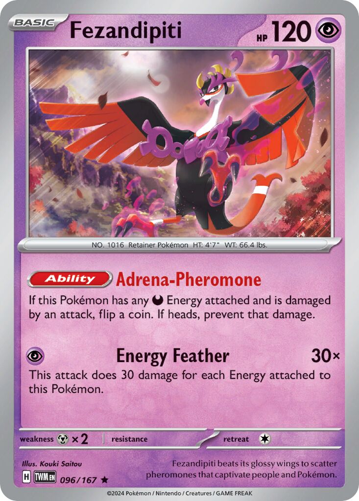 Fezandipiti 096/226 — Twilight Masquerade (English Pokémon TCG card)