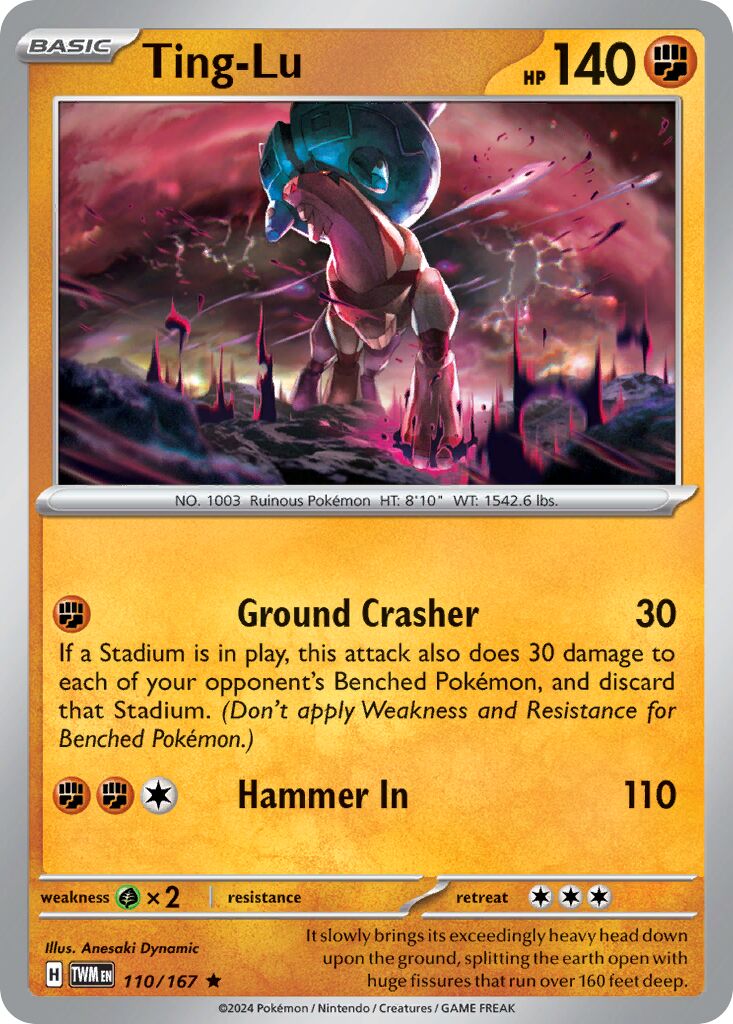 Ting-Lu 110/226 — Twilight Masquerade (English Pokémon TCG card)
