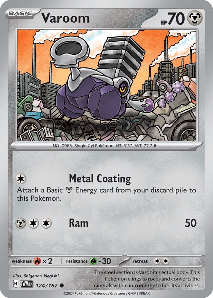Varoom 124/226 — Twilight Masquerade (English Pokémon TCG card)