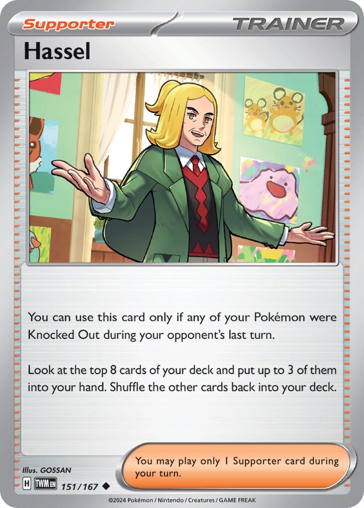 Hassel 151/226 — Twilight Masquerade (English Pokémon TCG card)