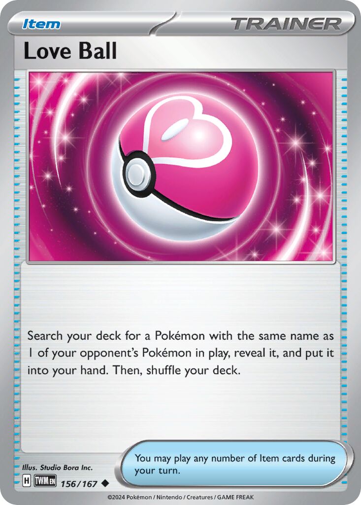 Love Ball 156/226 — Twilight Masquerade (English Pokémon TCG card)