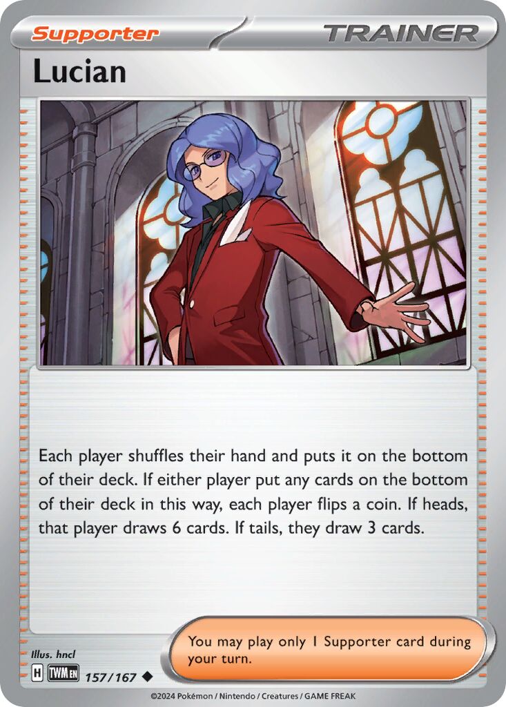 Lucian 157/226 — Twilight Masquerade (English Pokémon TCG card)