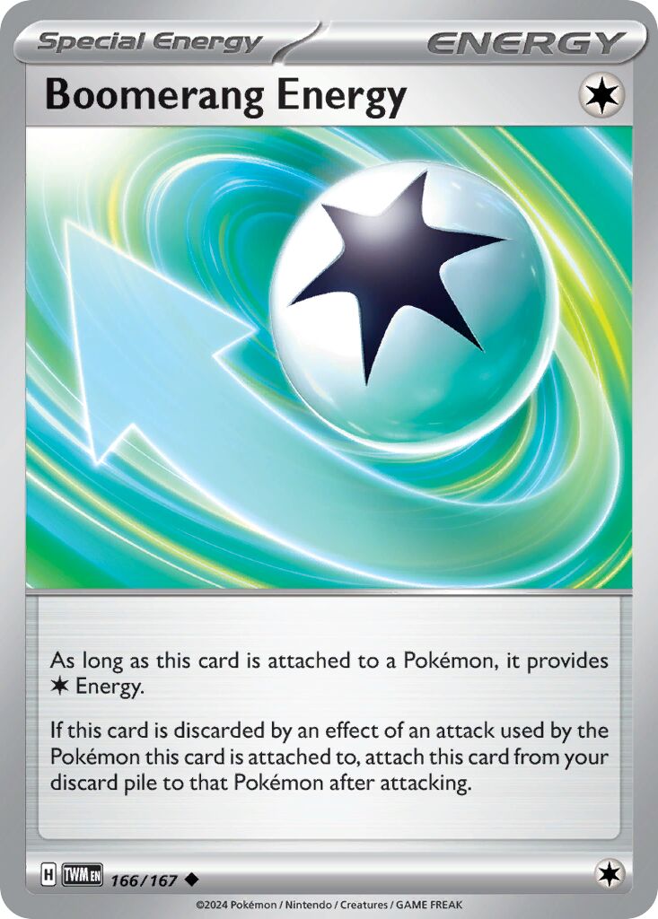 Boomerang Energy 166/226 — Twilight Masquerade (English Pokémon TCG card)
