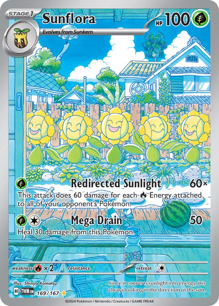 Sunflora 169/226 — Twilight Masquerade (English Pokémon TCG card)