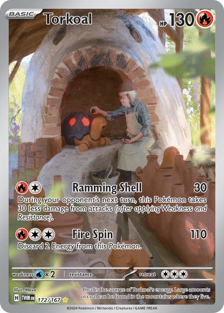 Torkoal 172/226 — Twilight Masquerade (English Pokémon TCG card)