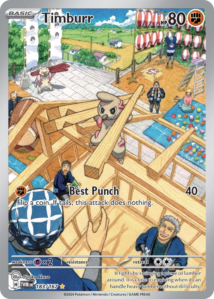 Timburr 183/226 — Twilight Masquerade (English Pokémon TCG card)