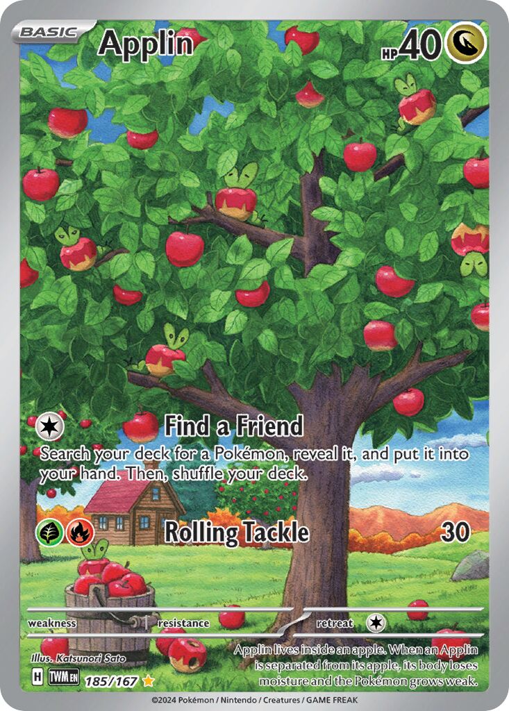 Applin 185/226 — Twilight Masquerade (English Pokémon TCG card)