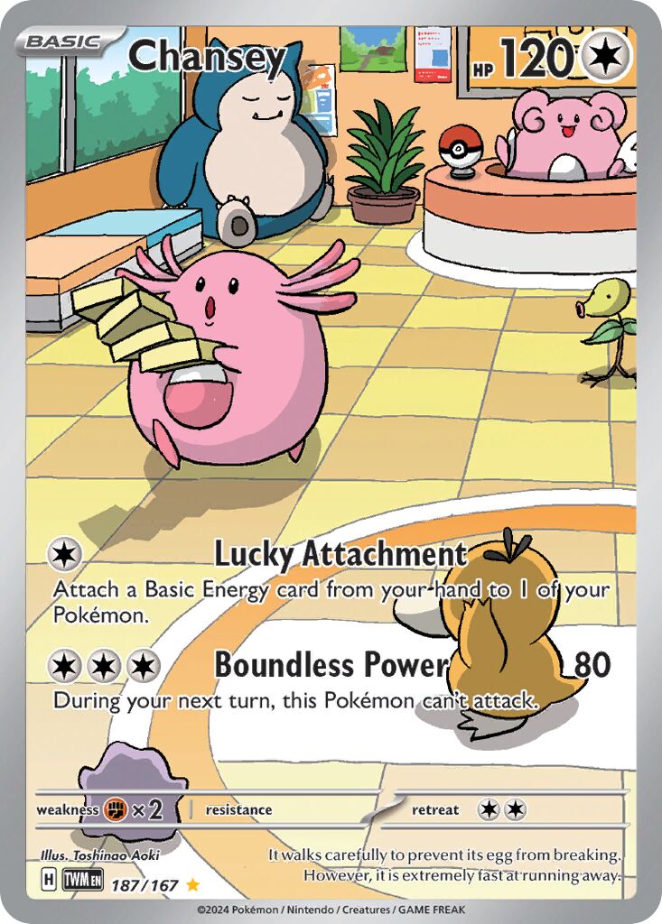 Chansey 187/226 — Twilight Masquerade (English Pokémon TCG card)