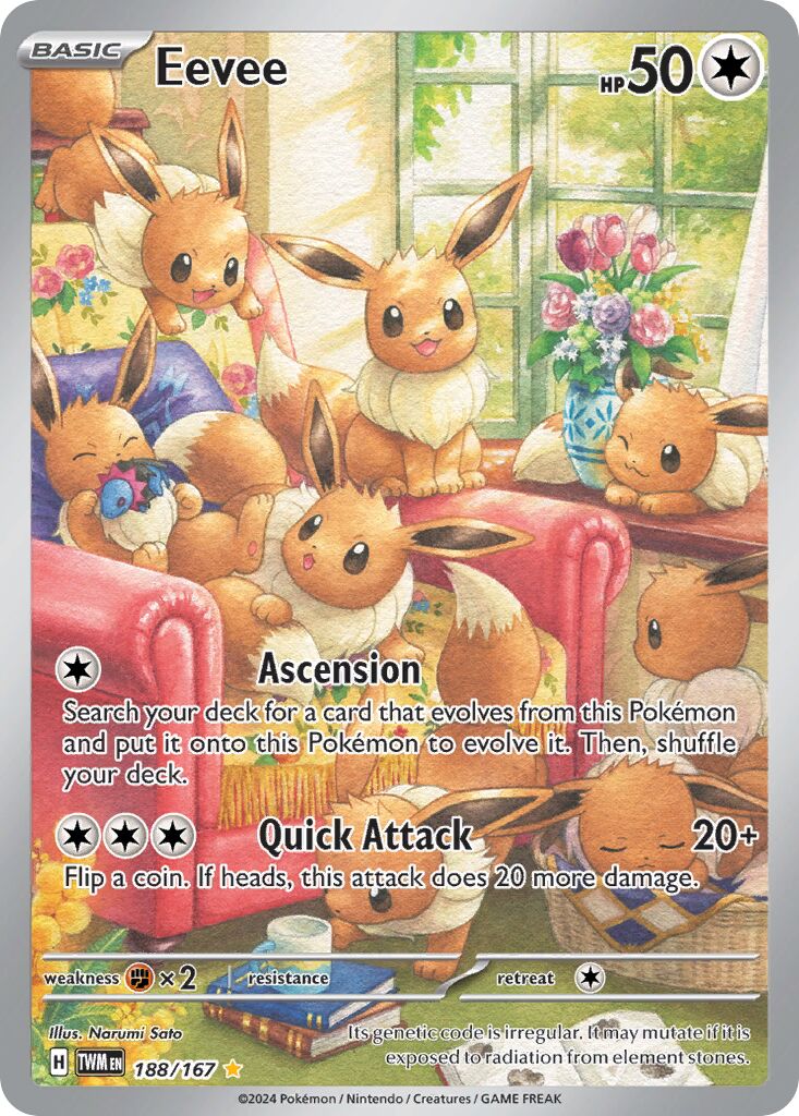 Eevee 188/226 — Twilight Masquerade (English Pokémon TCG card)