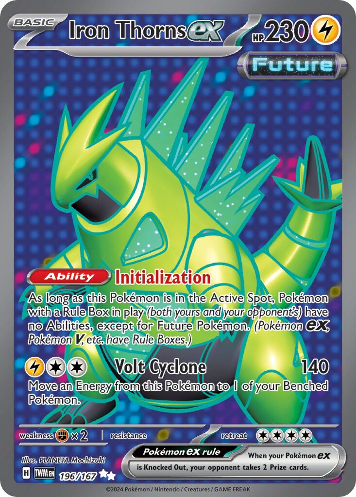Iron Thorns ex 196/226 — Twilight Masquerade (English Pokémon TCG card)